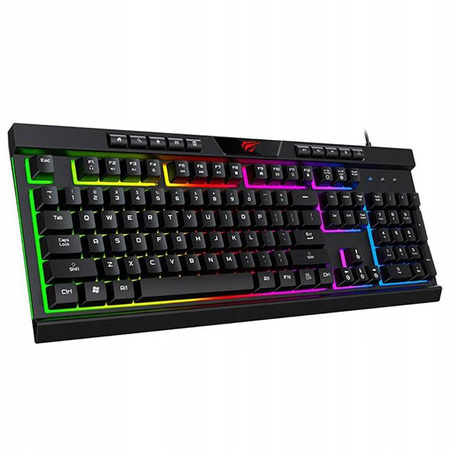 KLAWIATURA DLA GRACZY PODŚWIETLANA LED RGB GAMING