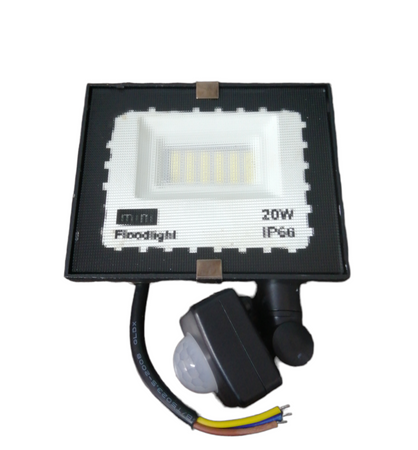 Halogen LED SMD 20w z czujnikiem ruchu biała zimna