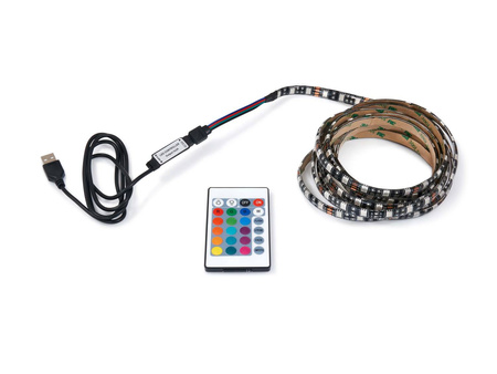 TAŚMA LED DO TELEWIZORA RGB 3M 5V + PILOT