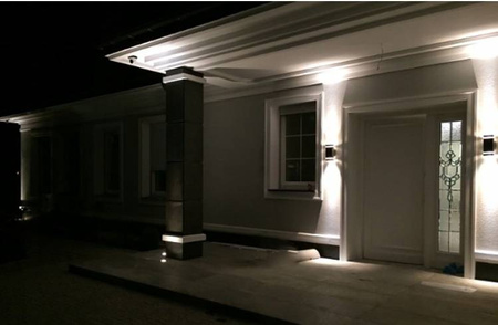 Kinkiet ścienny elewacyjny dwustronny DUO