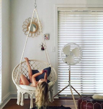 FOTEL WISZĄCY HUŚTAWKA OGRODOWA BOCIANIE GNIAZDO