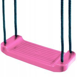 HUŚTAWKA PLASTIKOWA RÓŻOWA DO OGRODU