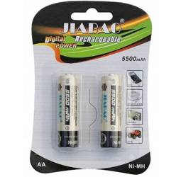 Baterie Akumulatorki AA (NiMH) 5500mAh 2 szt.