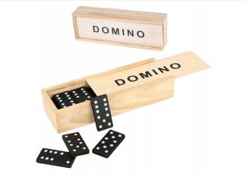 DOMINO DREWNIANE KLOCKI GRA RODZINNA