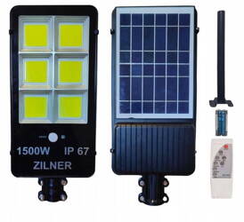 Lampa solarna 1500W Zilner IP65 + wysięgnik