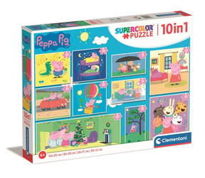 Puzzle Clementoni Świnka Peppa 10w1 330 el.