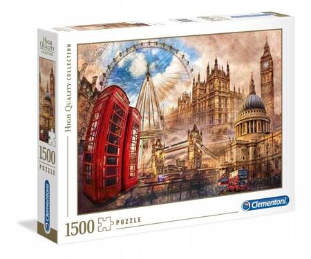 Puzzle 1500 el. Vintage London Clementoni