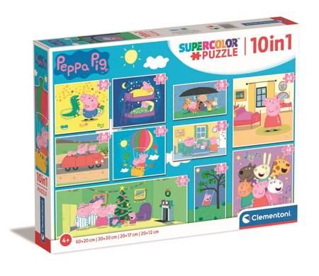 Puzzle Clementoni Świnka Peppa 10w1 330 el.