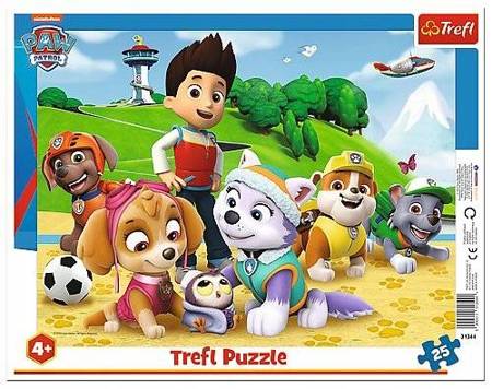 Puzzle Trefl Psi Patrol na tropie ramkowe 25 el.